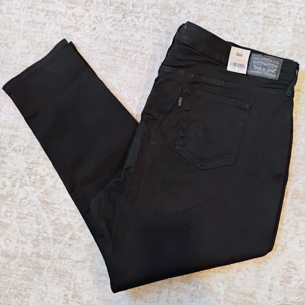 Nwt 24w Levi's 711 Skinny Black Hypersoft Plus Size Denim Blue Jeans Stretch New